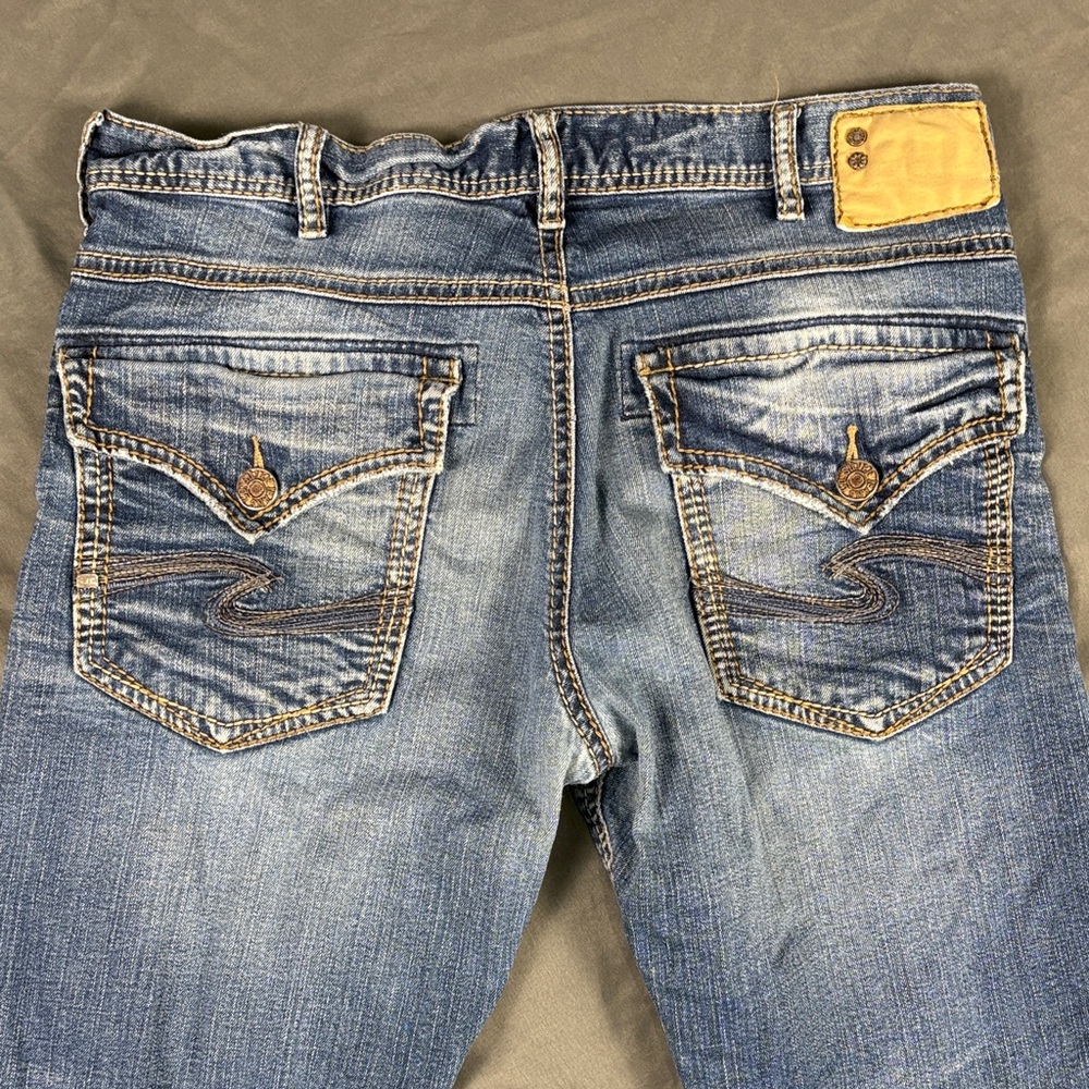 Silver Jeans Relaxed Fit in Classic Blue Jeans W36 L34